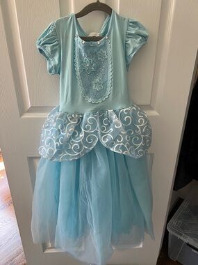 Trish Scully Blue Princess Adeline Cinderella Tulle Dress Costume - Girls size 8